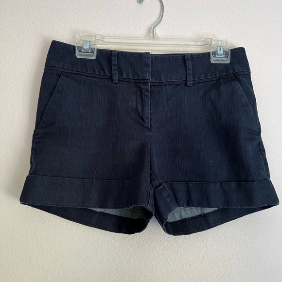 7th Avenue New York and Company Pants - 7th Avenue New York & Company Dark Navy Blue Cuffed Hem Shorts